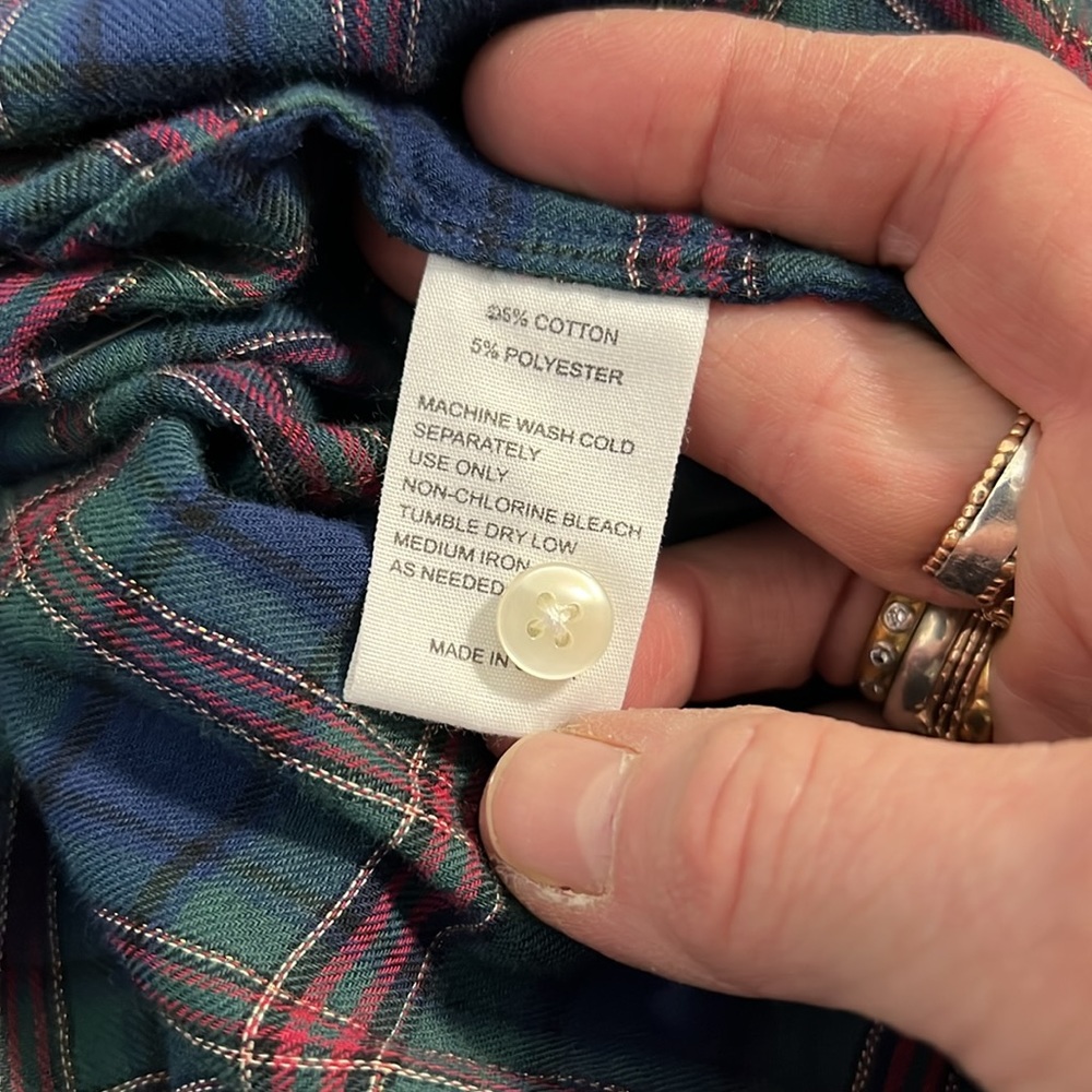 Trovata | Birds Of Paradise NWOT Plaid Flutter Sleeve Blouse - Picture 7 of 9